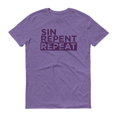 SIN REPENT REPEAT Mardi Gras Unisex T-Shirt - NOLA T-shirt, New Orleans T-shirt