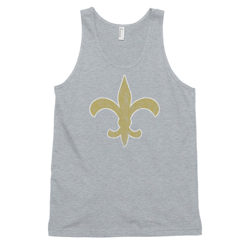 Vintage Fleur de lis Unisex Tank Top - NOLA T-shirt, New Orleans T-shirt