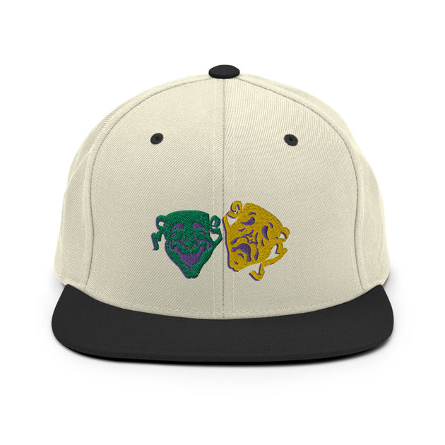 mardi gras snapback hat