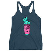 Blue Bubble Gum Sno-ball Flavorz Women's Racerback Tank - NOLA T-shirt, New Orleans T-shirt