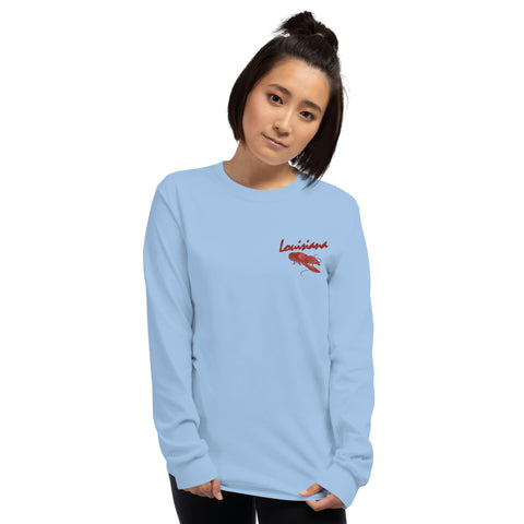 Louisiana Crawfish Season Long Sleeve T-Shirt - NOLA T-shirt, New Orleans T-shirt