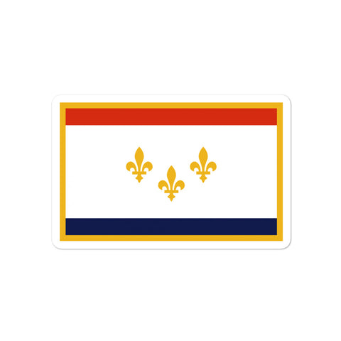 New Orleans Flag Sticker - NOLA T-shirt, New Orleans T-shirt