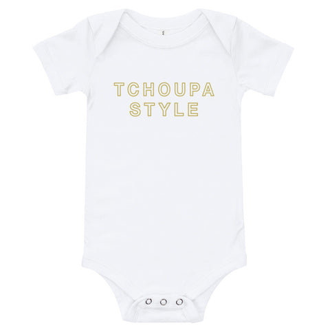 TCHOUPA STYLE ™ 3M-6M Baby Onesie - NOLA T-shirt, New Orleans T-shirt