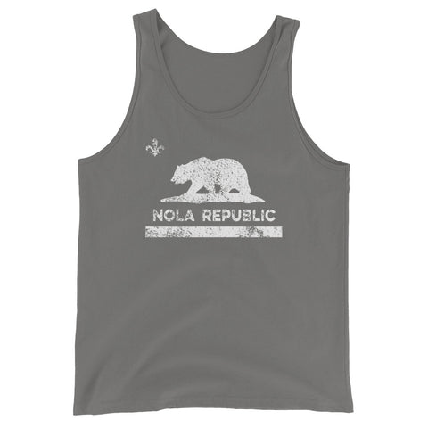 OG NOLA REPUBLIC LA Black Bear Unisex Tank Top - NOLA T-shirt, New Orleans T-shirt