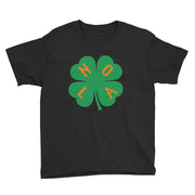 NOLA Shamrock Youth Short Sleeve T-Shirt - NOLA T-shirt, New Orleans T-shirt