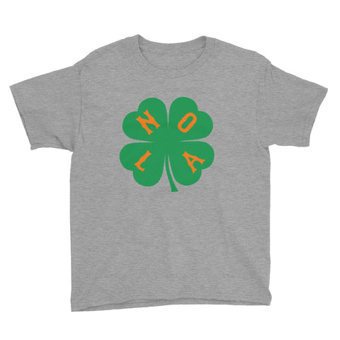 NOLA Shamrock Youth Short Sleeve T-Shirt - NOLA T-shirt, New Orleans T-shirt