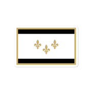 New Orleans Black & Gold Flag Sticker - NOLA T-shirt, New Orleans T-shirt