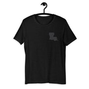 LOUISIANA Matte Black Unisex T-Shirt - NOLA T-shirt, New Orleans T-shirt