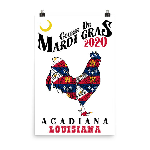 Courir de Mardi Gras 2020 Poster - NOLA T-shirt, New Orleans T-shirt