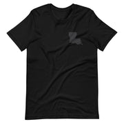 LOUISIANA Matte Black Unisex T-Shirt - NOLA T-shirt, New Orleans T-shirt