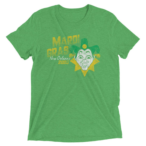 Vintage Mardi Gras 2020 Tri-blend T-shirt - NOLA T-shirt, New Orleans T-shirt