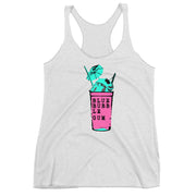 Blue Bubble Gum Sno-ball Flavorz Women's Racerback Tank - NOLA T-shirt, New Orleans T-shirt