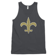 Vintage Fleur de lis Unisex Tank Top - NOLA T-shirt, New Orleans T-shirt