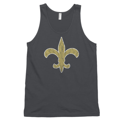 Vintage Fleur de lis Unisex Tank Top - NOLA T-shirt, New Orleans T-shirt