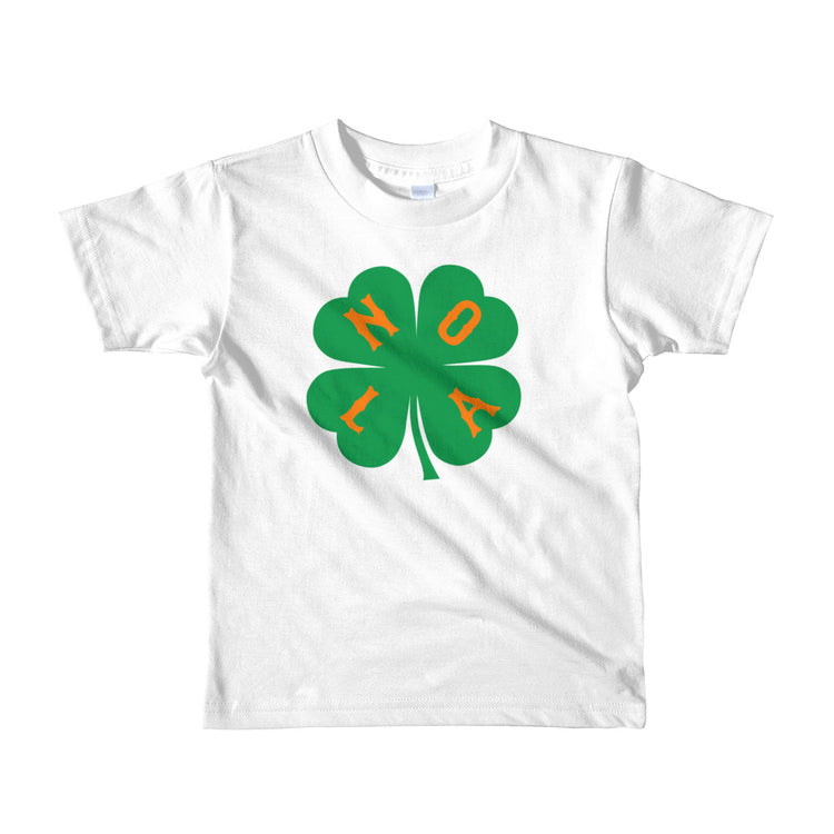 NOLA Shamrock Short Sleeve Kids T-shirt - NOLA T-shirt, New Orleans T-shirt