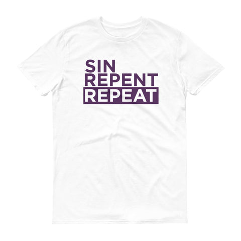 SIN REPENT REPEAT Mardi Gras Unisex T-Shirt - NOLA T-shirt, New Orleans T-shirt