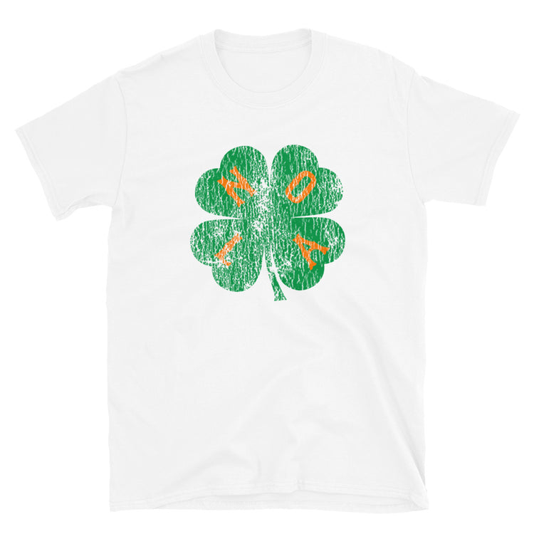 NOLA Shamrock Retro Unisex T-Shirt - NOLA T-shirt, New Orleans T-shirt
