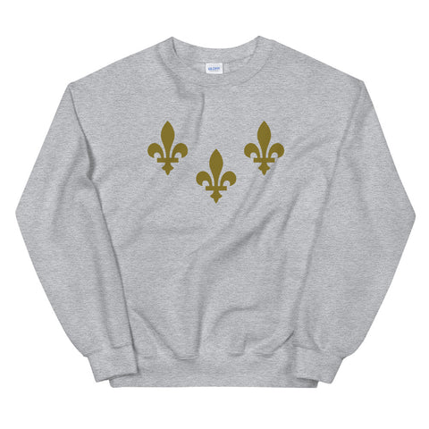 Golden Fleurs Unisex Sweatshirt - NOLA T-shirt, New Orleans T-shirt