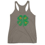 Retro NOLA Shamrock Women's Racerback Tank Top - NOLA T-shirt, New Orleans T-shirt