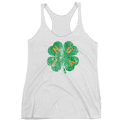 Retro NOLA Shamrock Women's Racerback Tank Top - NOLA T-shirt, New Orleans T-shirt