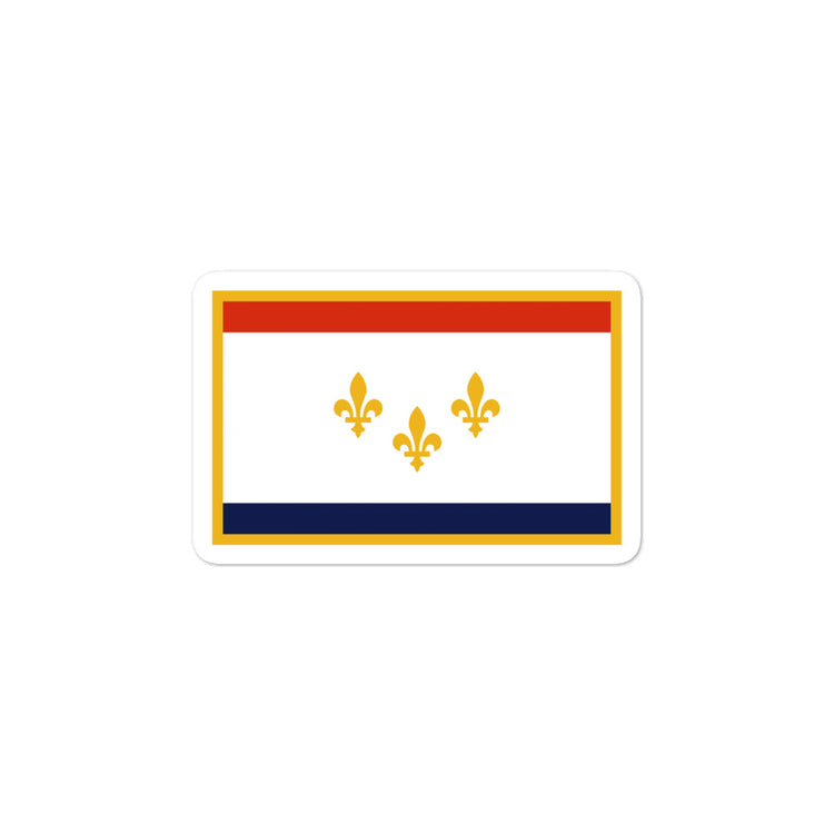 New Orleans Flag Sticker - NOLA T-shirt, New Orleans T-shirt