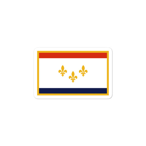 New Orleans Flag Sticker - NOLA T-shirt, New Orleans T-shirt