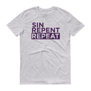 SIN REPENT REPEAT Mardi Gras Unisex T-Shirt - NOLA T-shirt, New Orleans T-shirt