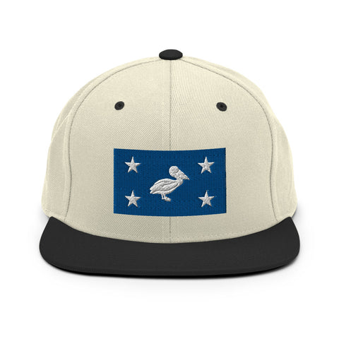 CCC Bridge Pelican Snapback Hat - NOLA T-shirt, New Orleans T-shirt