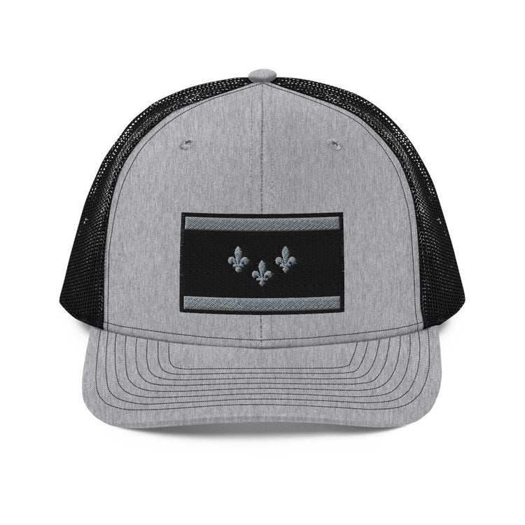 NOLA Flag Wolf Grey Trucker Hat - NOLA T-shirt, New Orleans T-shirt