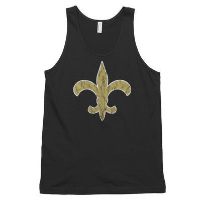 Vintage Fleur de lis Unisex Tank Top - NOLA T-shirt, New Orleans T-shirt