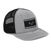 NOLA Flag Wolf Grey Trucker Hat - NOLA T-shirt, New Orleans T-shirt