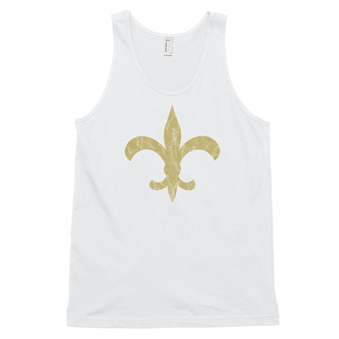 Vintage Fleur de lis Unisex Tank Top - NOLA T-shirt, New Orleans T-shirt