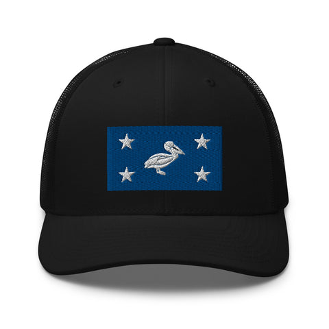 CCC Bridge Pelican Trucker Cap - NOLA REPUBLIC T-SHIRT CO.