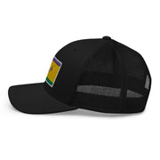 Mardi Gras NOLA Flag Trucker Hat - NOLA REPUBLIC T-SHIRT CO.