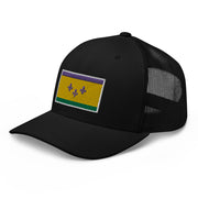 Mardi Gras NOLA Flag Trucker Hat - NOLA REPUBLIC T-SHIRT CO.