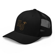 N.O. Black & Gold Trucker Hat - NOLA REPUBLIC T-SHIRT CO.