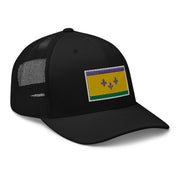 Mardi Gras NOLA Flag Trucker Hat - NOLA REPUBLIC T-SHIRT CO.