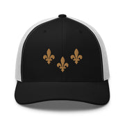 The Three Fleurs Trucker Hat - NOLA REPUBLIC T-SHIRT CO.