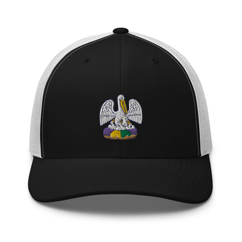 King Cake State of Mind Trucker Hat - NOLA REPUBLIC T-SHIRT CO.