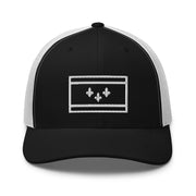 New Orleans Flag Stencil Trucker Hat - NOLA REPUBLIC T-SHIRT CO.