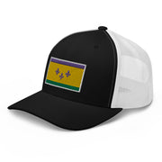 Mardi Gras NOLA Flag Trucker Hat - NOLA REPUBLIC T-SHIRT CO.