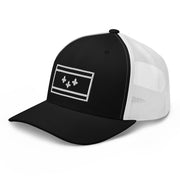 New Orleans Flag Stencil Trucker Hat - NOLA REPUBLIC T-SHIRT CO.