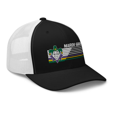 Retro Mardi Gras Jester Trucker Hat - NOLA REPUBLIC T-SHIRT CO.