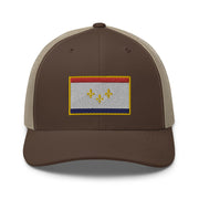 New Orleans Flag Trucker Hat - NOLA REPUBLIC T-SHIRT CO.