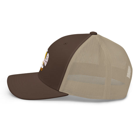 Louisiana State Pelican Trucker Hat - NOLA REPUBLIC T-SHIRT CO.