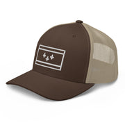 New Orleans Flag Stencil Trucker Hat - NOLA REPUBLIC T-SHIRT CO.