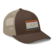 New Orleans Flag Trucker Hat - NOLA REPUBLIC T-SHIRT CO.