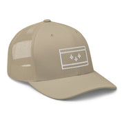 New Orleans Flag Stencil Trucker Hat - NOLA REPUBLIC T-SHIRT CO.