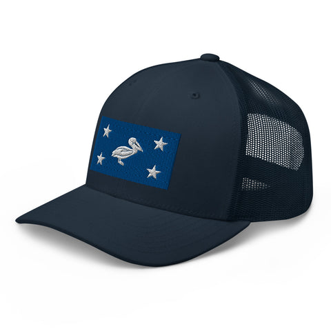 CCC Bridge Pelican Trucker Cap - NOLA REPUBLIC T-SHIRT CO.