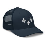 The Three Fleurs Trucker Hat - NOLA REPUBLIC T-SHIRT CO.